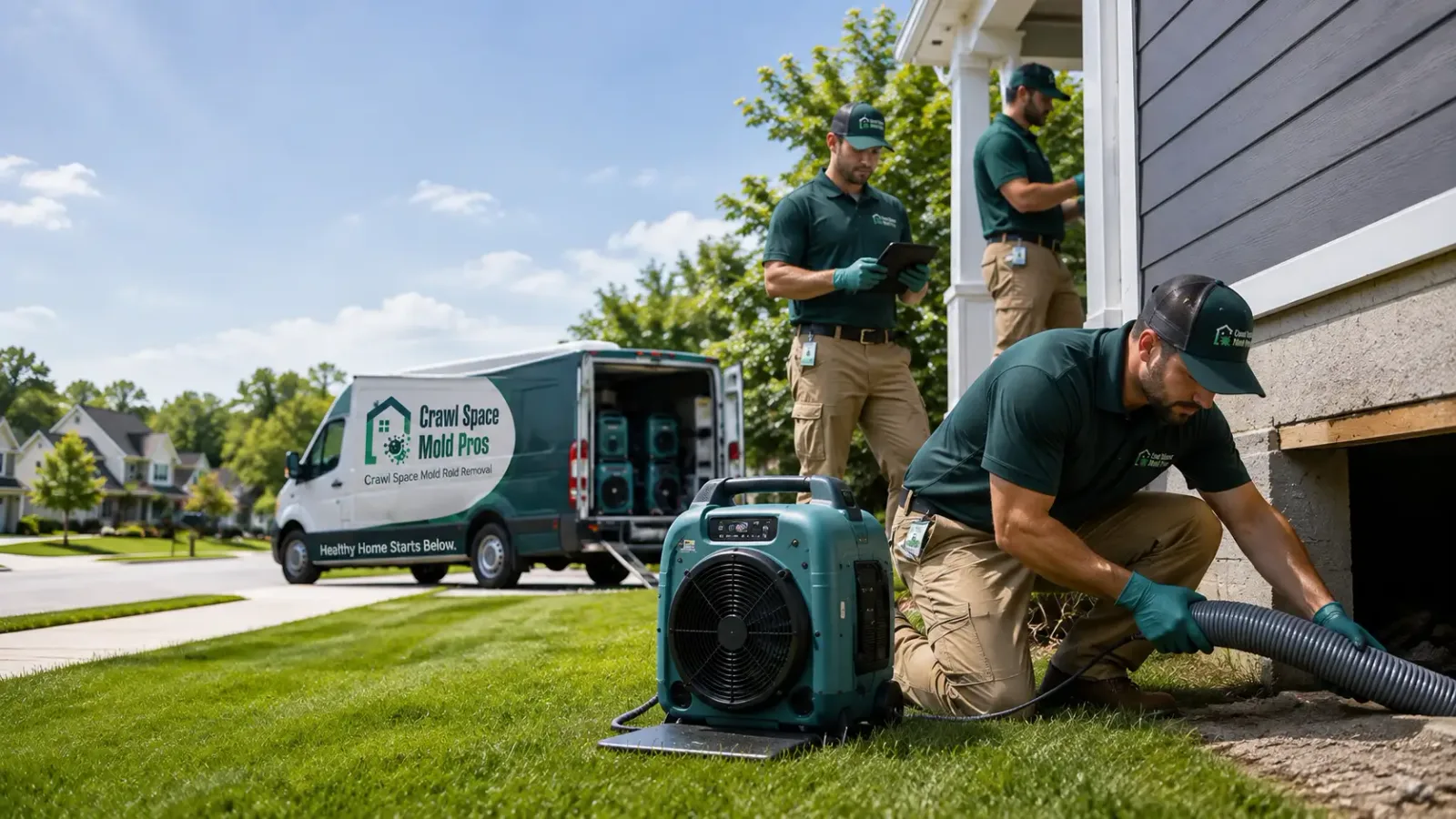 Crawl Space Mold Removal in Six Lakes, MI